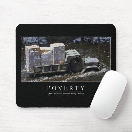 Armut: Zitat 2 Mousepad (Mit Mouse)