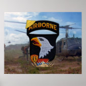Army 101. ABN Div Screaming Eagles Patch Poster (Vorne)