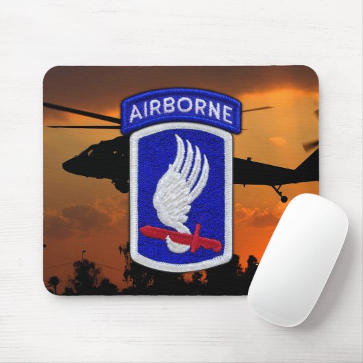 Army 173. ABN BDE Im Flugzeug Brigade Vets Mousepad (Mit Mouse)