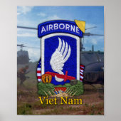 Army 173. ABN BDE Vietnam War Patch Poster (Vorne)