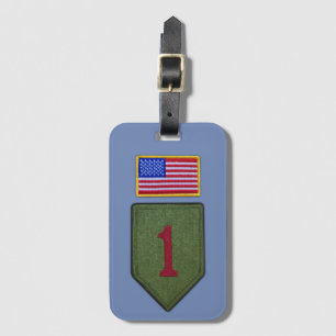 Army 1. Inf Div Infanterie Division Veteranen Gepäckanhänger
