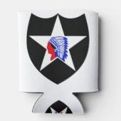 Army 2. Infanterieabteilung Indischer Leiter Dosenkühler (Rückseite)