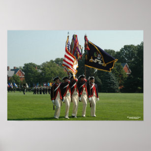 Army 3d Infantry - The Continental Color Guard Poster