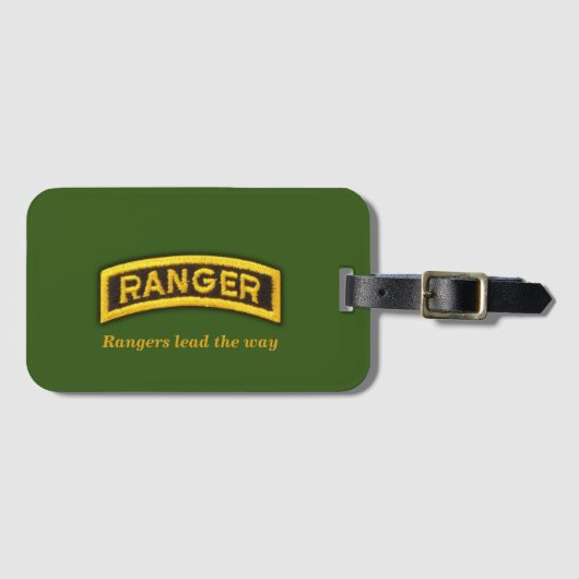 Army 75. Ranger Regiment Gepäckmarke Gepäckanhänger (Vorderseite (Horizontal))