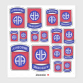 Army 82. Im Flugzeug Abteilung der ABN, Fort Bragg Aufkleber (Blatt)