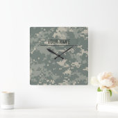 Army ACU Camouflage individuell anpassbar Quadratische Wanduhr (Zuhause)