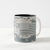 Army ACU Camouflage individuell anpassbar Zweifarbige Tasse (VorderseiteRechts)