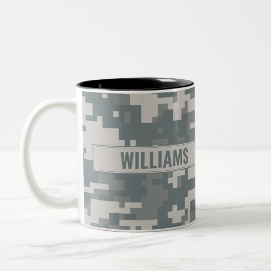 Army ACU Camouflage individuell anpassbar Zweifarbige Tasse (Links)