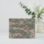 Army ACU Camouflage Postkarte (Stehend Vorderseite)