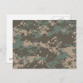 Army ACU Camouflage Postkarte (Vorne/Hinten)