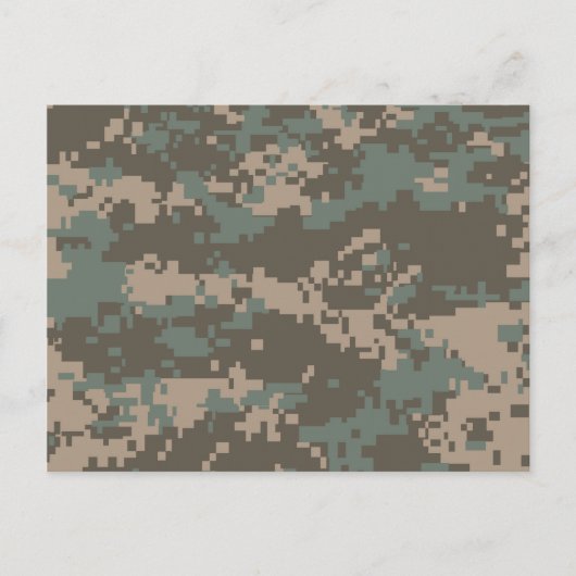 Army ACU Camouflage Postkarte (Vorderseite)
