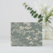 Army ACU Camouflage Postkarte (Stehend Vorderseite)
