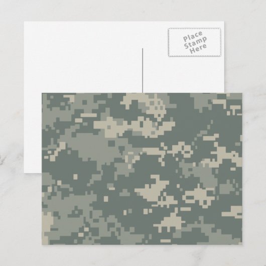Army ACU Camouflage Postkarte (Vorne/Hinten)