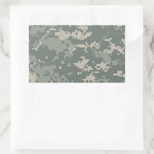 Army ACU Camouflage Rechteckiger Aufkleber (Tasche)