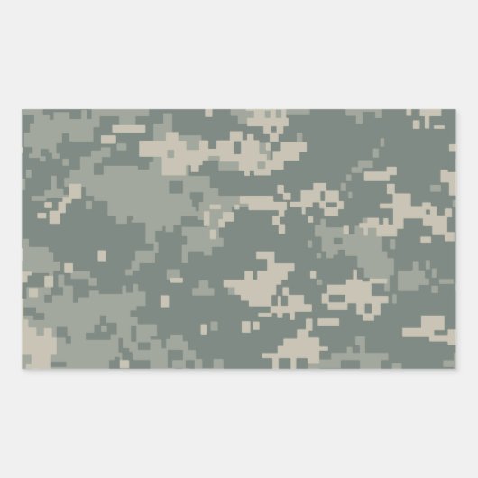 Army ACU Camouflage Rechteckiger Aufkleber (Vorderseite)