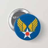 Army Air Corps Shield Button (Vorne & Hinten)