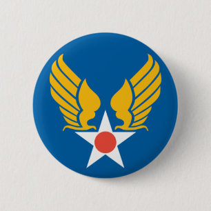Army Air Corps Shield Button