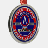 Army ARCENT Desert Storm Veteran Ornament Aus Metall (Rechts)