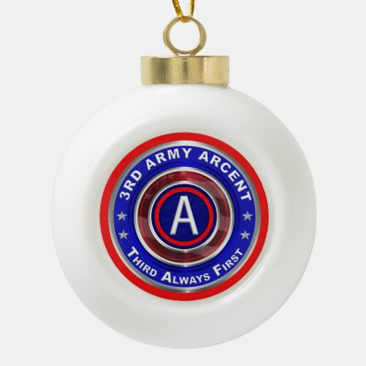 Army ARCENT Weihnachtsschmuck Keramik Kugel-Ornament (Vorderseite)