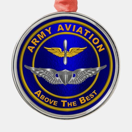 ARMY AVIATION ORNAMENT AUS METALL (Vorne)