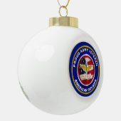 Army Aviation Veteran Weihnachten Keramik Kugel-Ornament (Links)