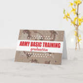 Army Basic Training Abschluss Herzlichen Glückwuns Karte (Gelbe Blume)