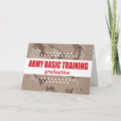 Army Basic Training Abschluss Herzlichen Glückwuns Karte (Vorderseite)