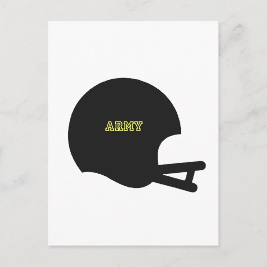 Army Black Knights Vintage Football Helmet Logo Postkarte (Vorderseite)
