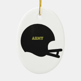 Army Black Knights Vintage-Fußballhelm-Logo Keramikornament