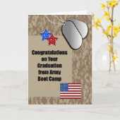 Army Boot Camp Abschluss Herzlichen Glückwunsch Karte (Gelbe Blume)