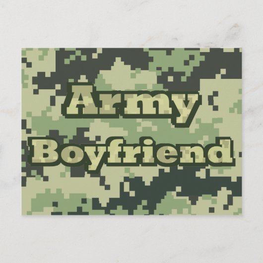Army Boyfriend Postkarte (Vorderseite)