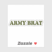 ARMY BRAT AUFKLEBER (Blatt)