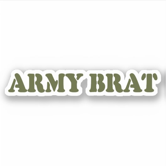 ARMY BRAT AUFKLEBER (Vorderseite)