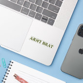 ARMY BRAT AUFKLEBER (Laptop mit iPhone)