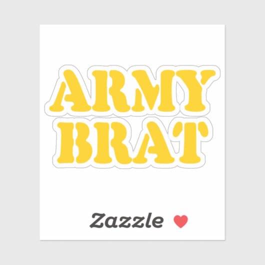 ARMY BRAT AUFKLEBER (Blatt)