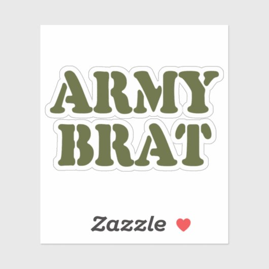 ARMY BRAT AUFKLEBER (Blatt)