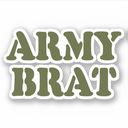 ARMY BRAT AUFKLEBER (Vorderseite)
