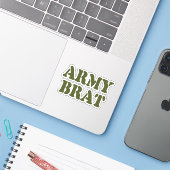 ARMY BRAT AUFKLEBER (Laptop mit iPhone)