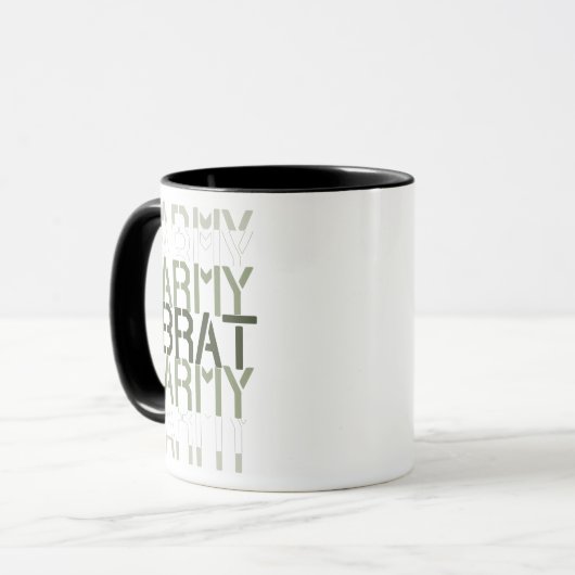 Army Brat Coffee Tasse (Vorderseite Links)