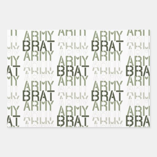 Army Brat Geschenkpapier Set (Vorderseite 3)