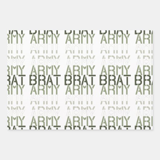 Army Brat Geschenkpapier Set (Vorderseite 2)