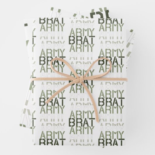 Army Brat Geschenkpapier Set (Beispiel)