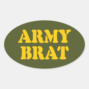 ARMY BRAT OVALER AUFKLEBER