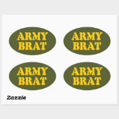 ARMY BRAT OVALER AUFKLEBER (Blatt)