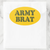 ARMY BRAT OVALER AUFKLEBER (Tasche)