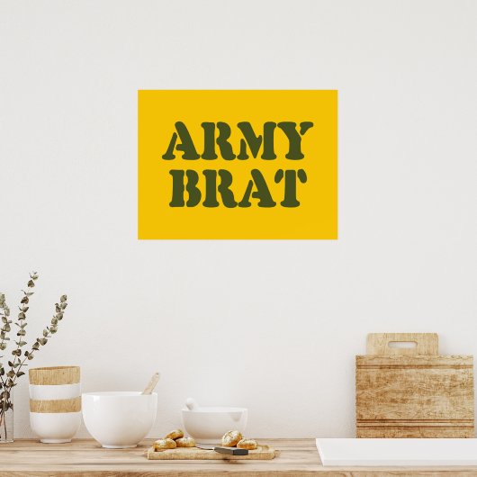 ARMY BRAT POSTER (Küche)