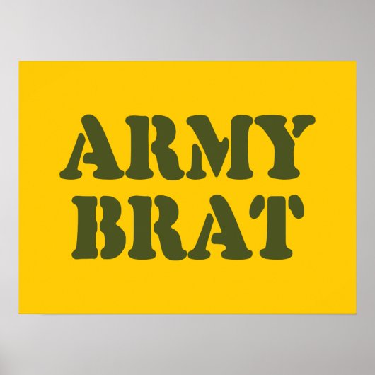 ARMY BRAT POSTER (Vorne)