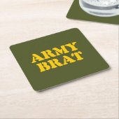 ARMY BRAT RECHTECKIGER PAPPUNTERSETZER (angewinkelt)