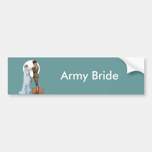 Army Bride Autoaufkleber (Vorne)