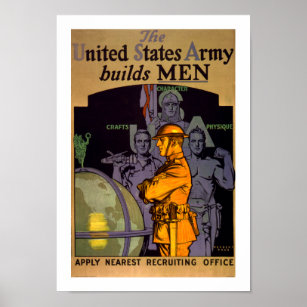 Army Builds MEN Poster